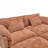 Zuri Upholstered 2-Seater Sectional Sofa with Ottomans-796484354