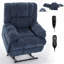 Fauteuils inclinables à deux moteurs à position infinie et relevage électrique avec télécommande, puissance moyenne et robuste-317044428