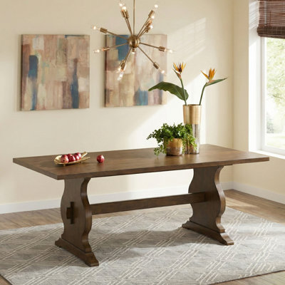 Oaklyn Traditional 70.8" Solid wood Base Dining Table by Ophelia & Co.