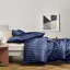 Kanheya Microfiber 250 TC Reversible Stripe Duvet Cover Set with Pillowcases-1245467845-1245467842