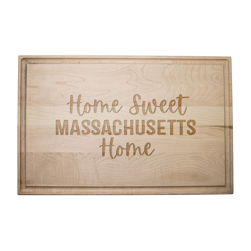 Home Sweet Massachusetts Home Cutting Board