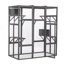 Très grande cage à chat - Gris