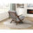 Jalen 30.5" Modern & Contemporary Accent Chair with Woven Chenille Fabric Upholstery, Pascal Brown Solid Wood Frame, Dacron Wrapped Foam Cushion-275685027-275685026
