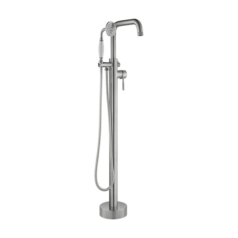 Vital Freestanding Tub Filler, Brushed Nickel