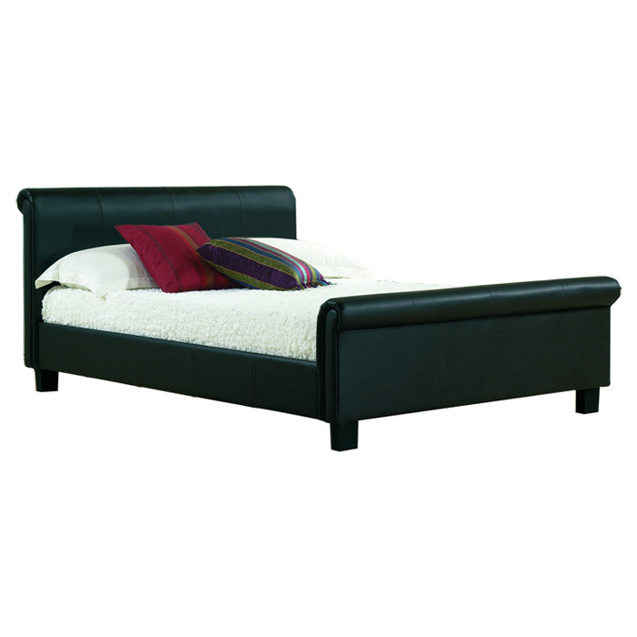 Johnstown Upholstered Bed, Double (4'6), Black