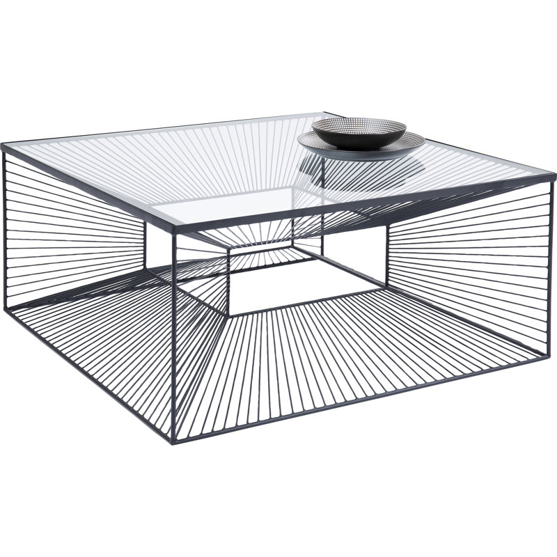 Console Dimension, 38 cm H x 80.5 cm W x 80.5 cm D, Black