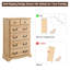 Commode 6 tiroirs l 32 po Krijna-1365591350