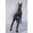 Boxer Dog Bronze Statue - Size: 35"L X 10"W X 36"H.