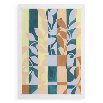 «Chequered Cutting I», impression sur toile seulement - non encadrée