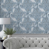 Tregaron Midnight Blue Removable Wallpaper
