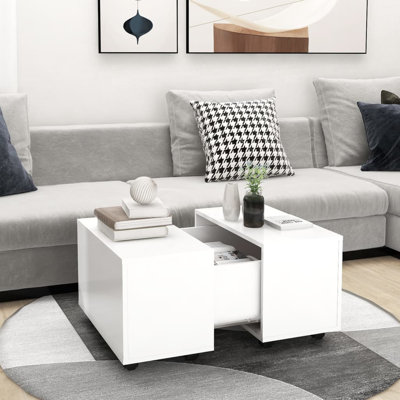 Godart Wheel Coffee Table with Storage