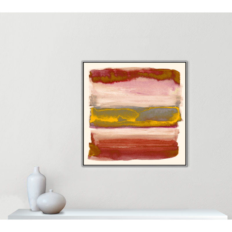 Imprimé «Yellow Sky II» par Nan, Argent, H 41,5 po x l 41,5 po