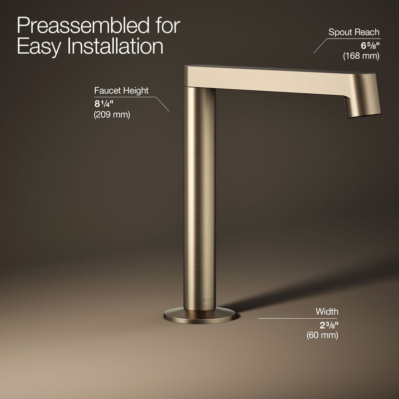 Components™ Bathroom Sink Spout with Row Design, Bronze