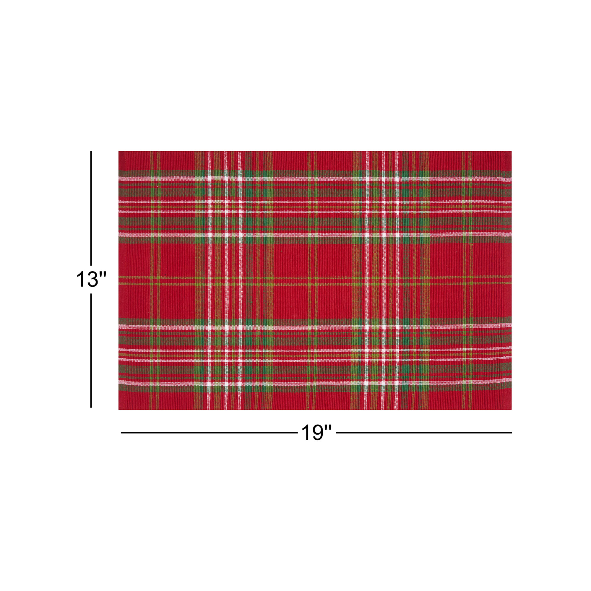 Bluma Plaid Placemat S/6
