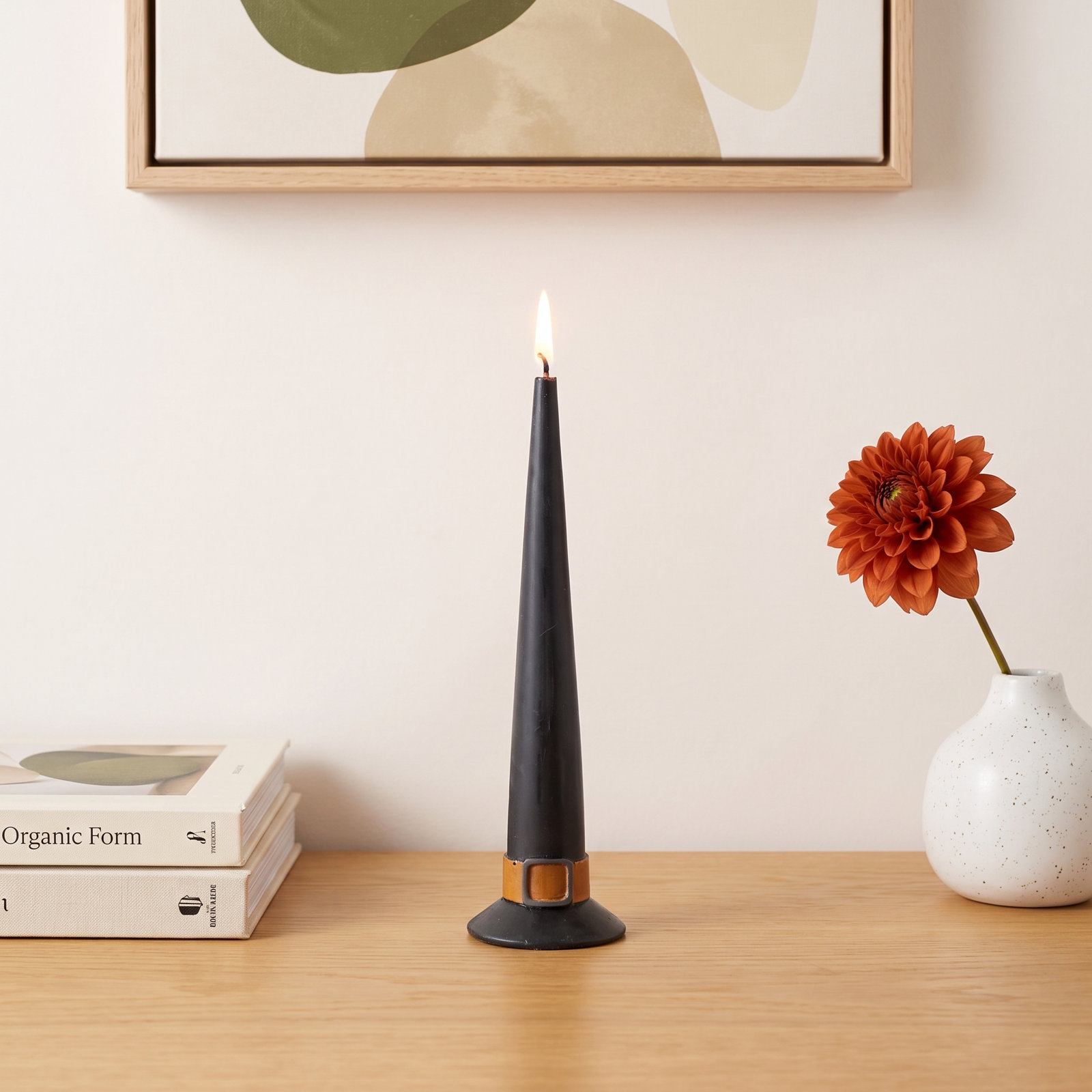 Unscented Witch Hat Taper Candle