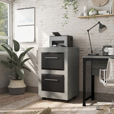 Kettering 21.02 " Wide 2 Iron Vertical Filing Cabinet