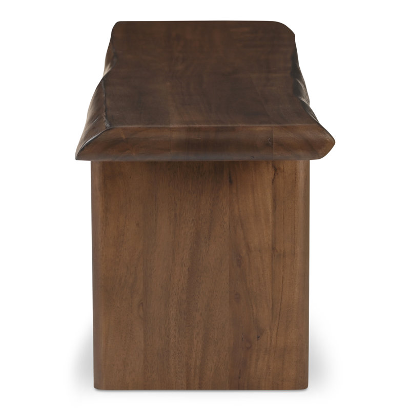 Lila Dining Bench Large Brown, 18" H x 69" W x 17" D