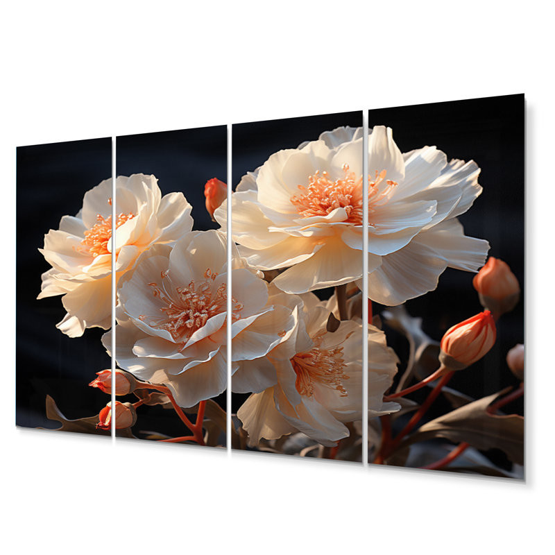 Carnations Field II Cities & Countries Wall Decor on Metal