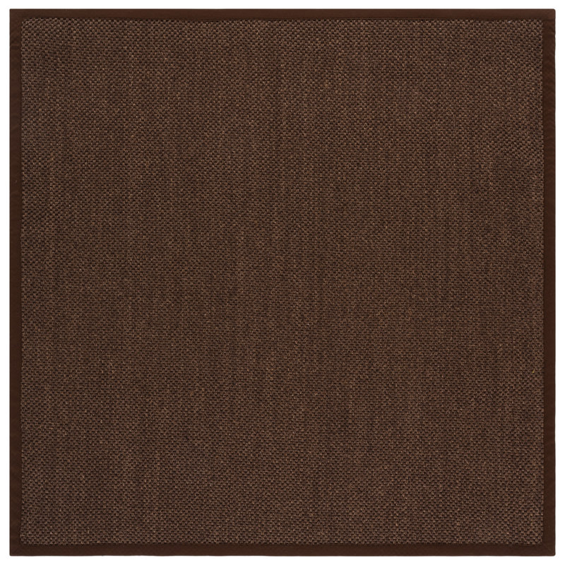 Tapis brun en jute / sisal, Carré 6 pi