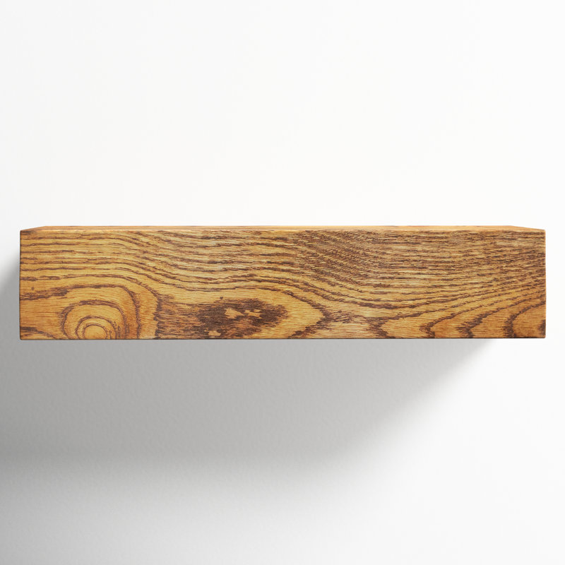 Tyringham Oak Floating Shelf, 5" H x 24" W x 8" D