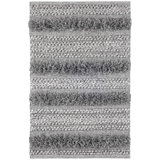 Zhara Stripe Grey Handwoven Performance Rug