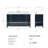 Moille 61" Single Bathroom Vanity in Midnight Blue, with 1.5 Pure White Quartz Top, Rectangle Sink-1390724011-1375452005