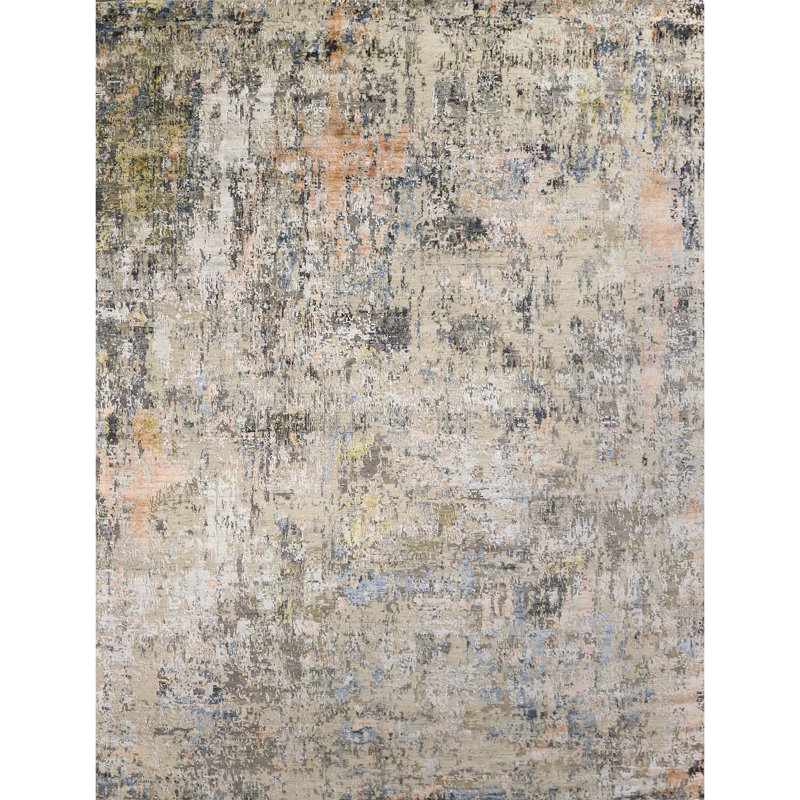 Area Rug in Gray, Rectangle 2' x 3'