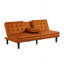 Canapé-lit futon de style contemporain avec chargeurs USB intégrés et siège capitonné en biscuit-1762228766