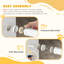 Metal, Plastic Pressure Mounted Pet Gate