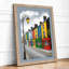 Colorful Townhouse Row Coastal - Print-738163497-738163500