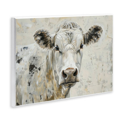 Portrait de vache neutre, plaque par LSR Creative Studio