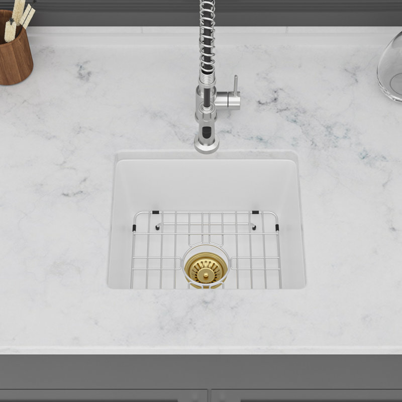 Évier en quartz durable de conception moderne pour une cuisine silencieuse