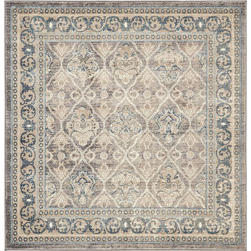 Linz Oriental Indoor Rug, Square 5'