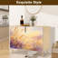 Buffet Buffet avec rangement Golden Meadow Landscape Wild Grass Fleurs mauves à l'aquarelle douce avec 2 portes pour le salon et la cuisine