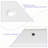 19.5"X14" White Ceramic Rectangular Undermount Bathroom Sink With Overflow