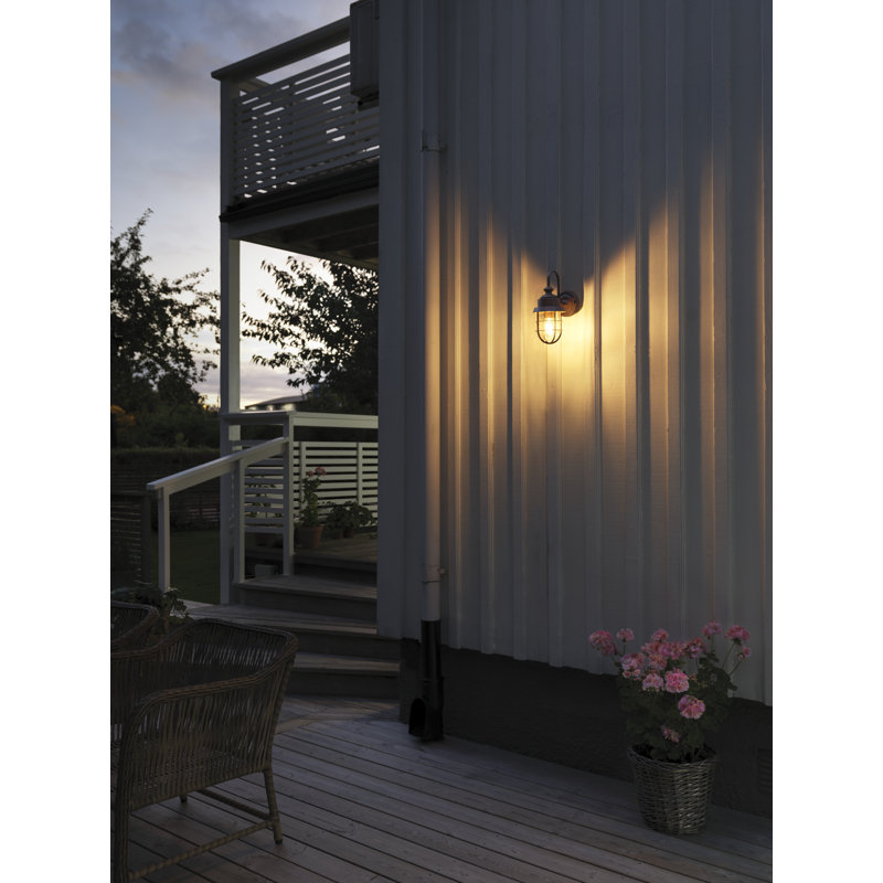 Cerignola Outdoor Wall Light, Brown