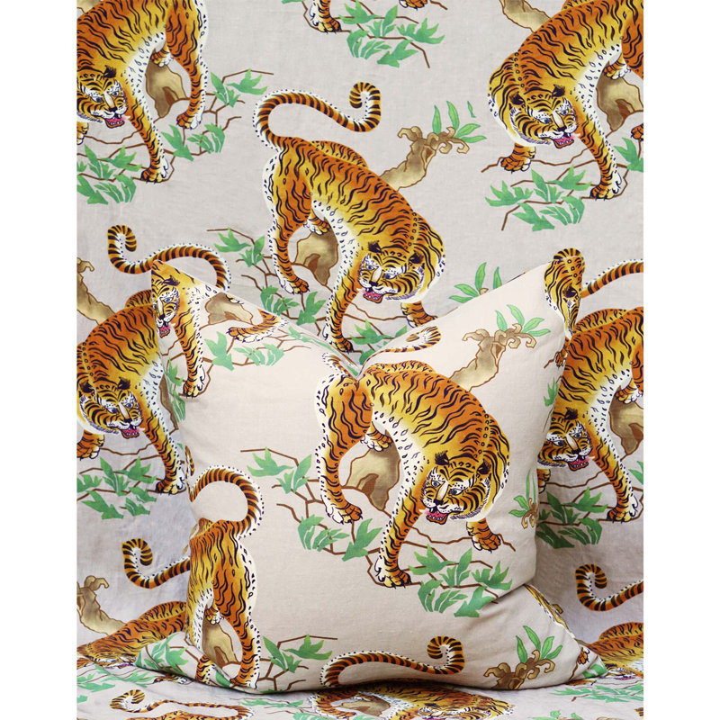 Alioth Linen Square Pillow Cover, 22" H x 22" W