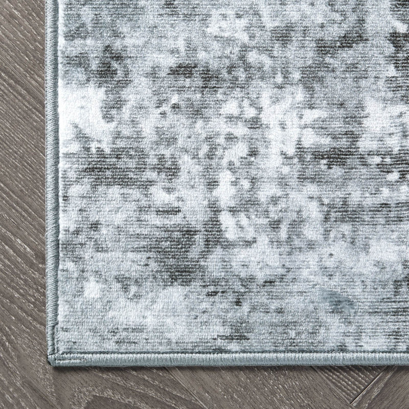 Wyatt & Ash Jayden Dream Mink Printed Chenille Rugs, Grey, 3' x 5'
