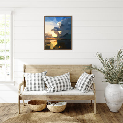 Abstract Seascape I by Emily Kalina Framed Canvas Wall Art Print
