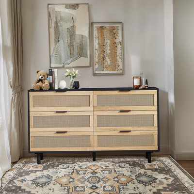 Commode double 6 tiroirs Eskil