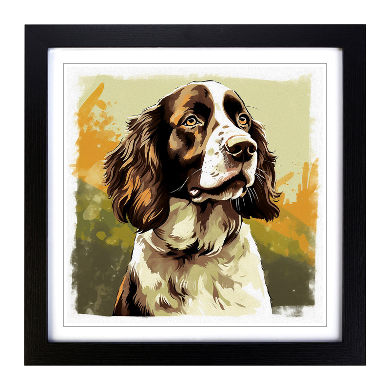 Single Picture Frame Print on Wood, Black