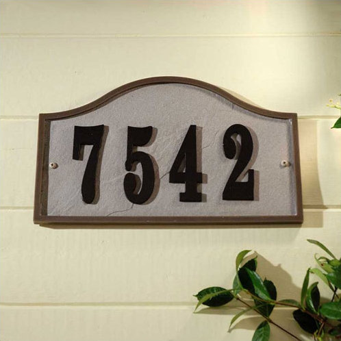 Arch Wall Plaque, Slate, Yes