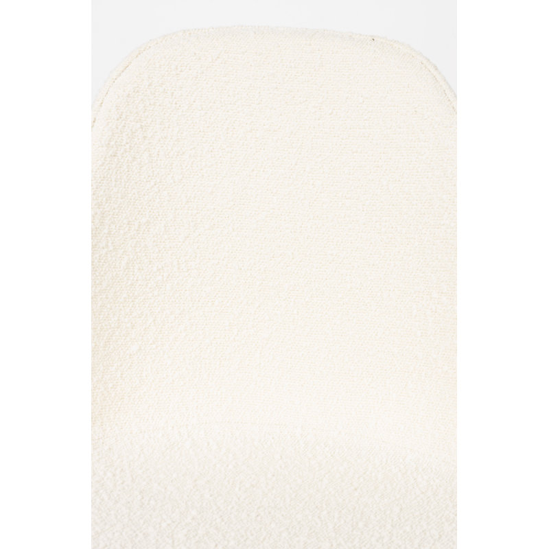 Albert Kuip Upholstered Dining Chair, White, White