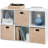 8-Cube Bookshelf, 11in Display Storage System, Organizer w/ Removable Back Panels-505169652-505169658
