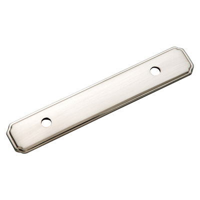 Manor 3'' Center to Center Satin Nickel Pull Backplate