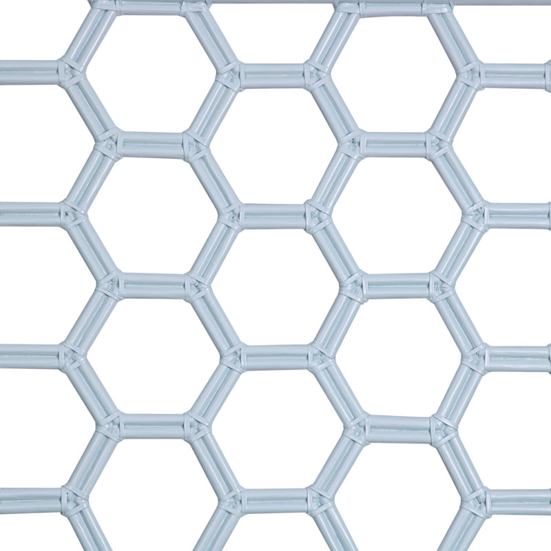 Honeycomb Bed, Queen, Light Gray