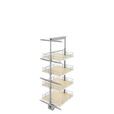 Rev-A-Shelf Adjustable Solid Surface Pantry System for Tall Pantry Cabinets
