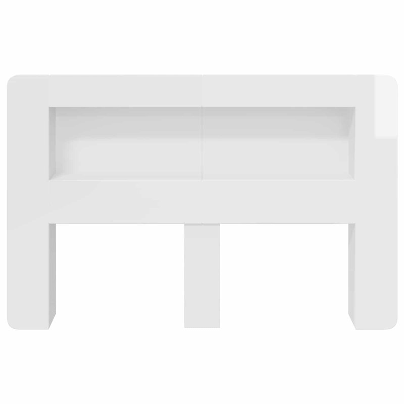 European Kingsize (160 x 200 cm) Headboard, High Gloss White