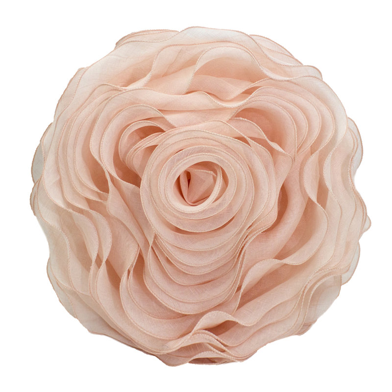 Floral Throw Pillow, No Fill, Pink
