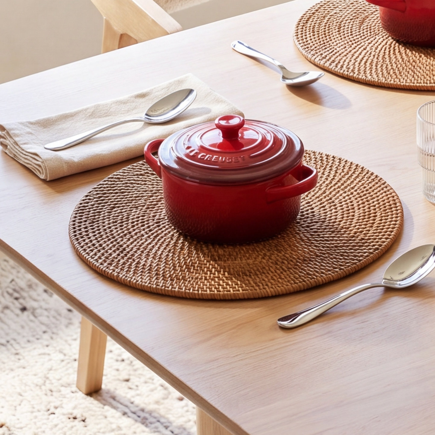 Le Creuset 8oz Mini Round Cocotte, Cerise